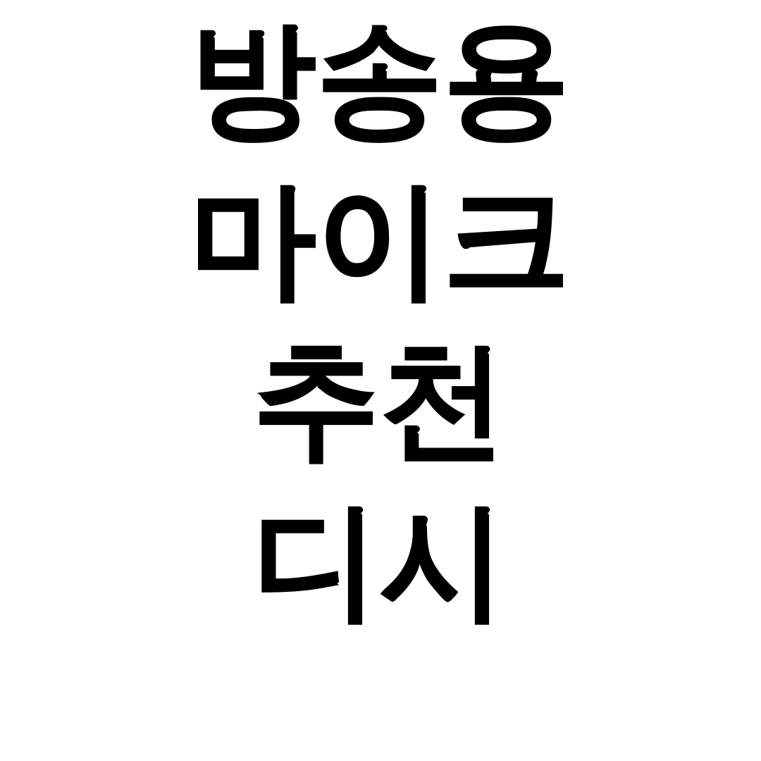 방송용 마이크 추천 디시