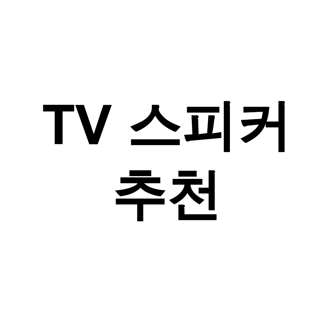 TV 스피커 추천